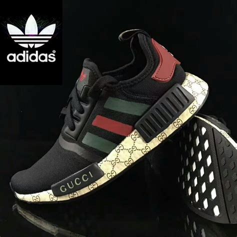 gucci x adidas nmds black|Gucci X Adidas originals.